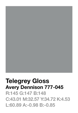 Avery 777-045 Tele Grey .123cm