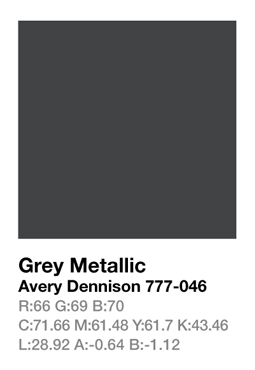 Avery 777-046 Grey Metallic .123cm