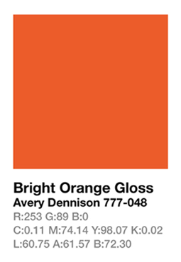 Avery 777-048 Bright Orange .123cm