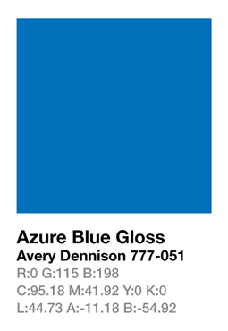 Avery 777-051 Azure Blue .123cm