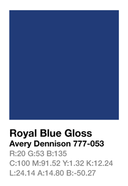 Avery 777-053 Royale Blue .123cm