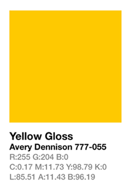 Avery 777-055 Yellow š.123cm