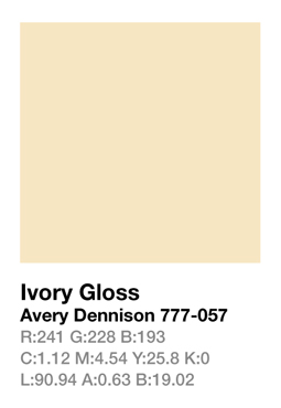 Avery 777-057 Ivory .123cm