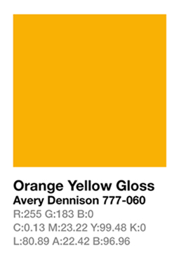Avery 777-060 Orange Yellow š.123cm