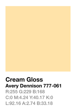 Avery 777-061 Cream .123cm