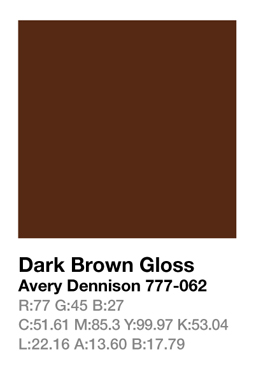 Avery 777-062 Dark Brown .123cm