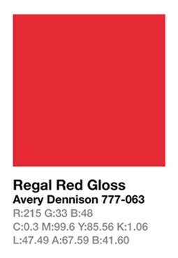 Avery 777-063 Regal Red .123cm