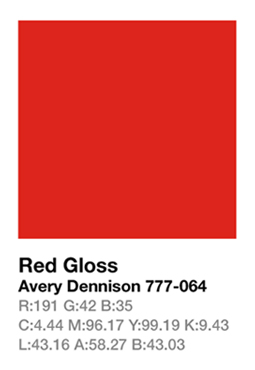 Avery 777-064 Red š.123cm
