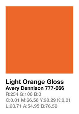 Avery 777-066 Light Orange .123cm