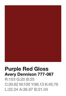 Avery 777-067 Purple Red .123cm