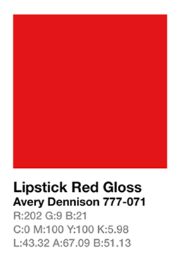 Avery 777-071 Lipstick Red š.123cm