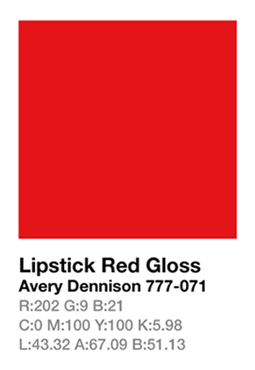 Avery 777-071 Lipstick Red .123cm