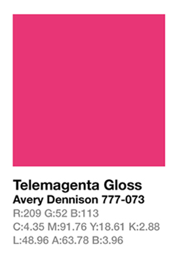 Avery 777-073 Telemagenta .123cm