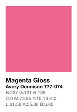 Avery 777-074 Magenta .123cm