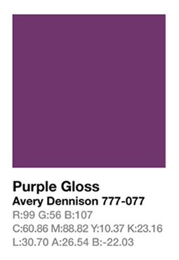 Avery 777-077 Purple .123cm