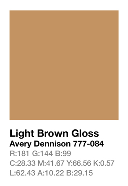 Avery 777-084 Light Brown .123cm