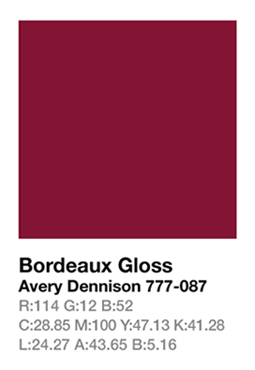 Avery 777-087 Bordeaux .123cm