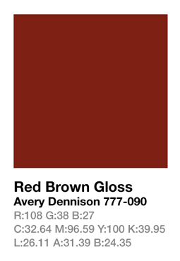 Avery 777-090 Red Brown .123cm