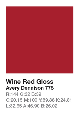 Avery 778 Wine Red .123cm