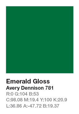 Avery 781 Emerald .123cm