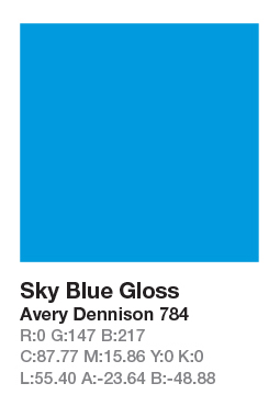 Avery 784 Sky Blue .123cm