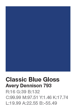 Avery 793 Classic Blue .123cm