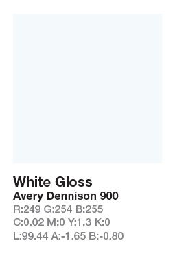 Avery 900 White .123cm