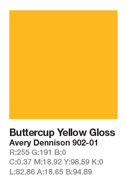 Avery 902-01 Buttercup Yellow .123cm