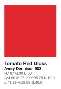 Avery 903 Tomato Red š.123cm
