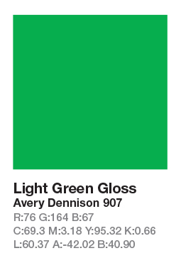 Avery 907 Light Green .123cm
