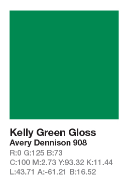 Avery 908 Kelly Green .123cm