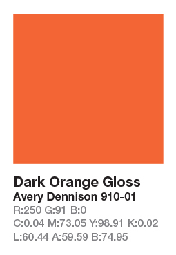 Avery 910-01 Dark Orange š.123cm