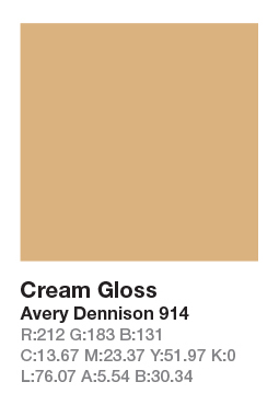 Avery 914 Cream .123cm