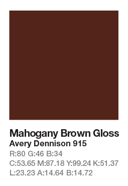 Avery 915 Mahogany Brown .123cm