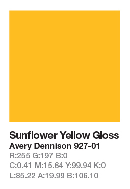 Avery 927-01 Sunflower .123cm