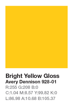 Avery 928-01 Bright Yellow .123cm