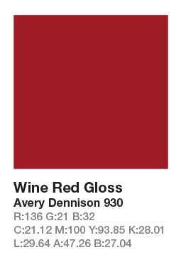 Avery 930 Wine Red .123cm