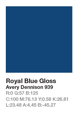 Avery 939 Royal Blue .123cm