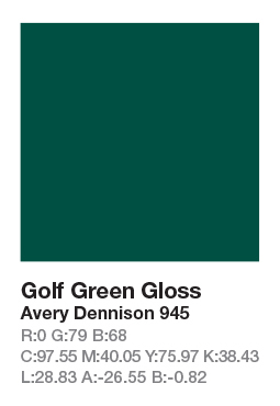 Avery 945 Golf Green .123cm