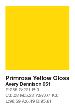 Avery 951 Primrose Yellow .123cm