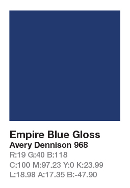 Avery 968 Empire Blue .123cm