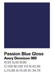 Avery 969 Passion Blue š.123cm