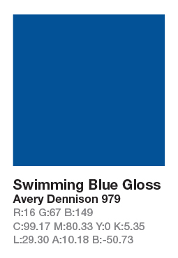 Avery 979 Swimming Blue š.123cm
