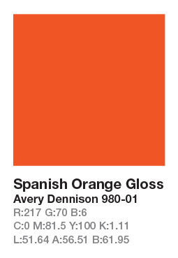 Avery 980-01 Spanish Orange š.123cm