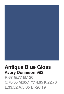 Avery 982 Antique Blue .123cm