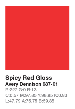 Avery 987-01 Spicy Red .123cm