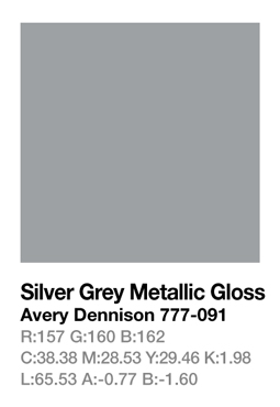 Avery 777-091 Silver Grey Metallic .123cm