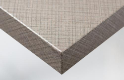 NE37 Silver&brown lined pattern š.122cm strieborný a hnedý lemovaný vzor