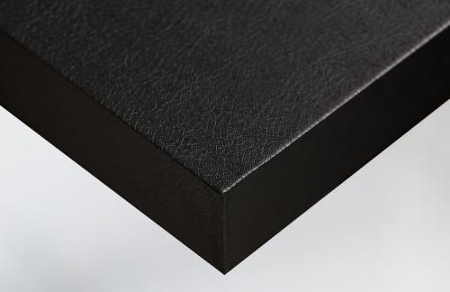 X51 Black leather š.122cm imitácia čiernej kože